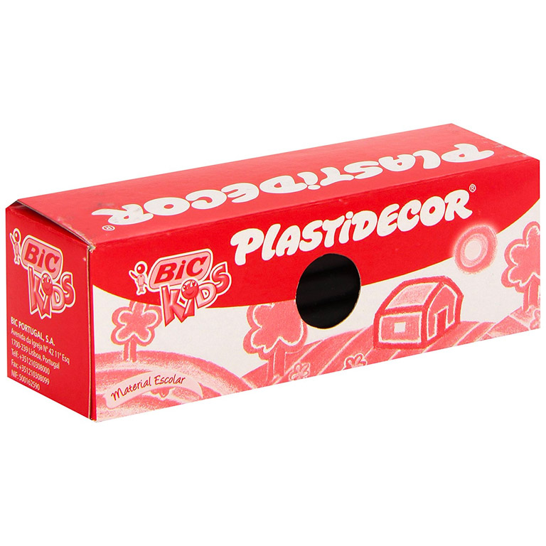 CERAS PLÁSTICAS BIC PLASTIDECOR KIDS NEGRO 25 UNIDADES UNICOLOR