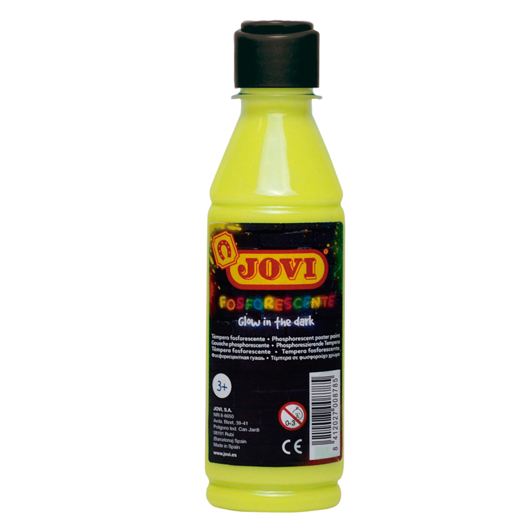 TÉMPERA LIQUIDA JOVI BOTE 250ML COLOR AMARILLA FLUORESCENTE