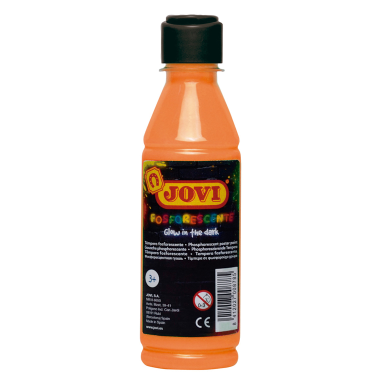 TÉMPERA LIQUIDA JOVI BOTE 250ML COLOR NARANJA FLUORESCENTE