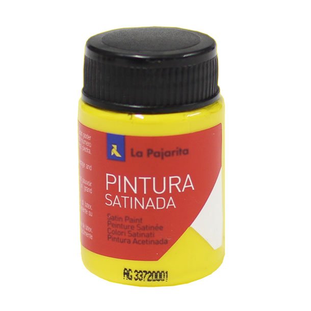 TEMPERA LATEX SATINADA LA PAJARITA BOTE 35ML COLOR AMARILLO LIMÓN