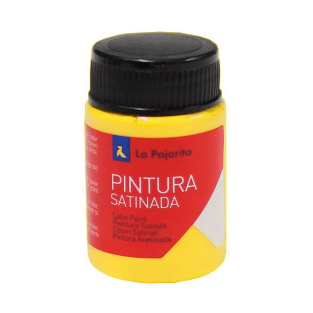 TEMPERA LATEX SATINADA LA PAJARITA BOTE 35ML COLOR AMARILLO ORO 