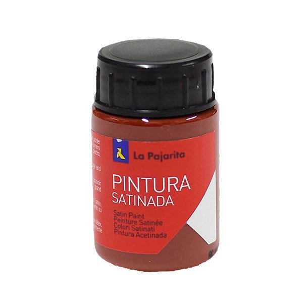 TEMPERA LATEX SATINADA LA PAJARITA BOTE 35ML COLOR ÓXIDO ROJO