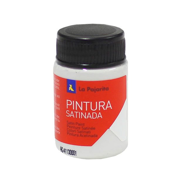 TEMPERA LATEX SATINADA LA PAJARITA BOTE 35ML COLOR GRIS PLATA