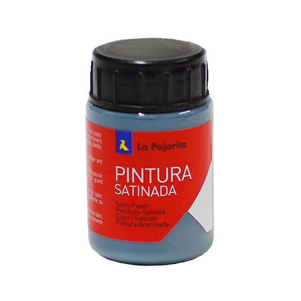 TEMPERA LATEX SATINADA LA PAJARITA BOTE 35ML COLOR AZUL METAL