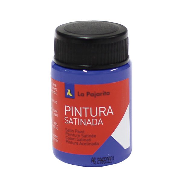 TEMPERA LATEX SATINADA LA PAJARITA BOTE 35ML COLOR AZUL ULTRAMAR