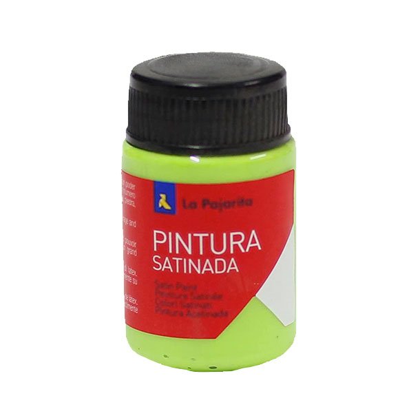 TEMPERA LATEX SATINADA LA PAJARITA BOTE 35ML COLOR VERDE LORO