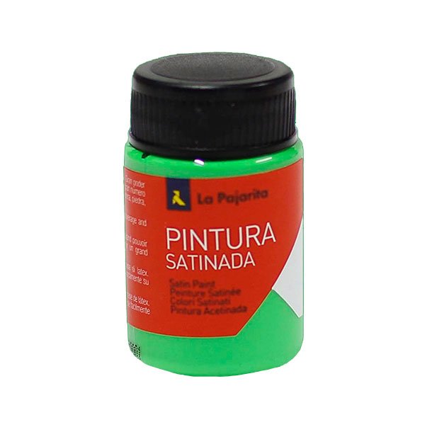 TEMPERA LATEX SATINADA LA PAJARITA BOTE 35ML COLOR VERDE CESPED