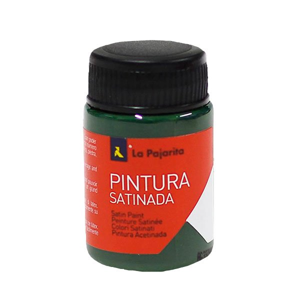 TEMPERA LATEX SATINADA LA PAJARITA BOTE 35ML COLOR VERDE PINO