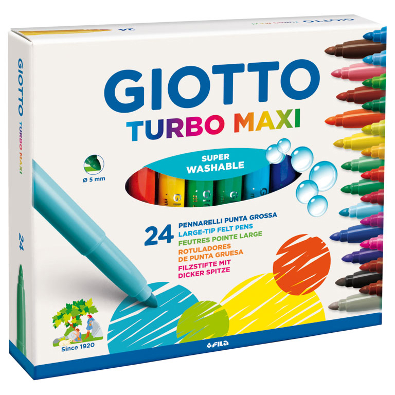 ROTULADORES GIOTTO TURBO MAXI 24 COLORES