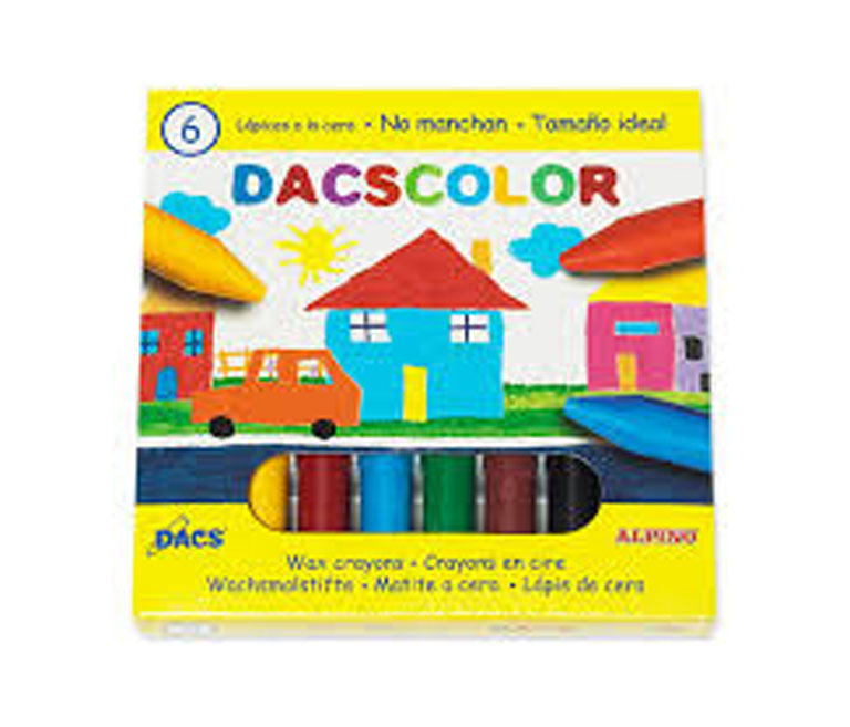 LAPIZ CERA DACSCOLOR 6 UNIDADES