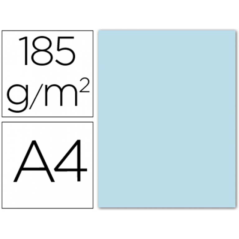 CARTULINA GUARRO A4 185G A.CIEL 50/UD