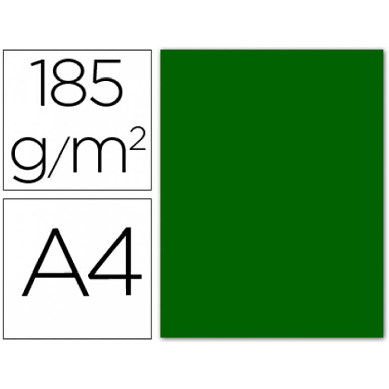 CARTULINA GUARRO A4 185G V.BILL 50/UD