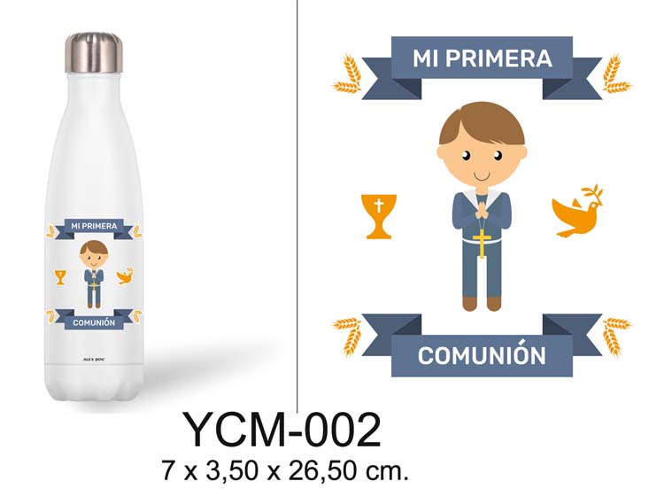 BOTELLA TERMICA 500ML COMUNION NIÑO