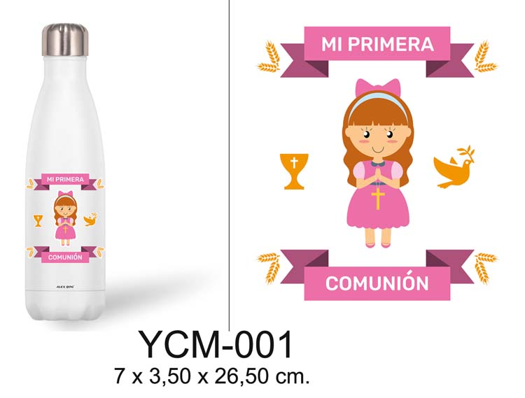 BOTELLA TERMICA 500ML COMUNION  NIÑA 