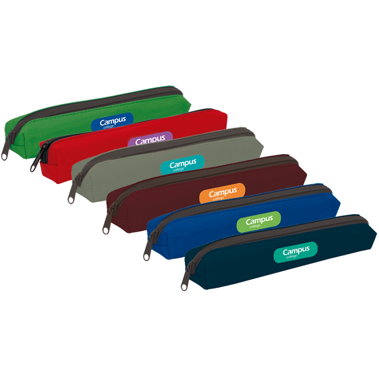 PORTATODO CAMPUS UNIVERSITY RECTANGULAR MINI 1 CREMALLERA 6 COLORES
