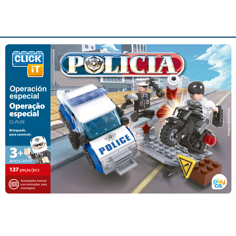 JUEGO DE BLOQUES CLICK-IT POLÍCÍA: OPERACIÓN ESPECIAL
