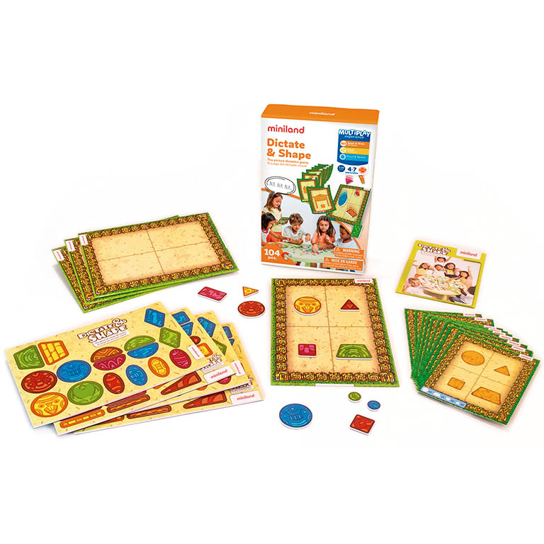 JUEGO EDUCATIVO DICTATE&SHAPE MINILAND
