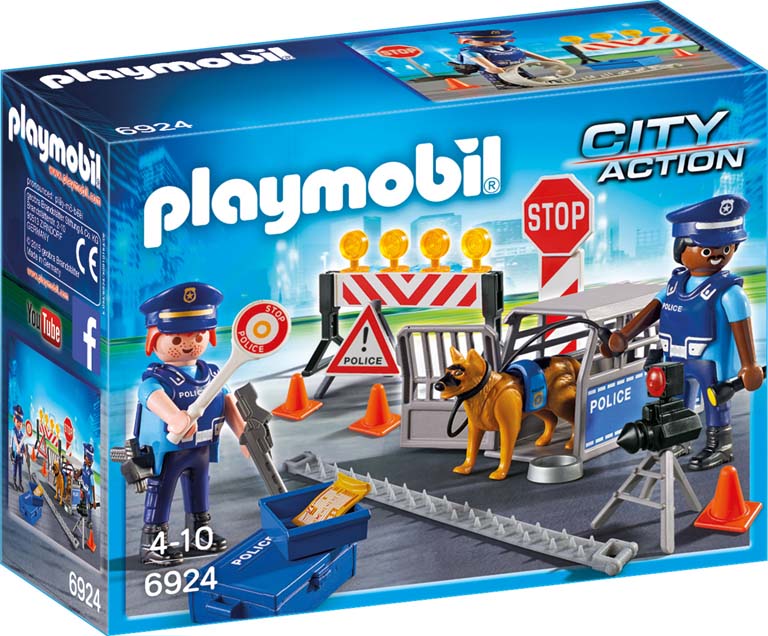 PLAYMOBIL CONTROLDE POLICIA 6924