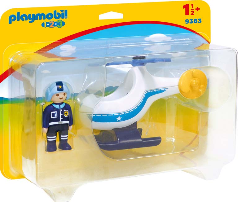 PLAYMOBIL 1.2.3 HELICOPTERO DE POLICIA