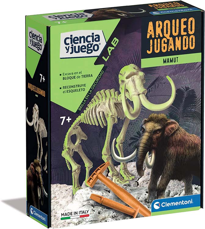 DINOSAURIOS ARQUEO JUGANDO MAMUT FLUOR