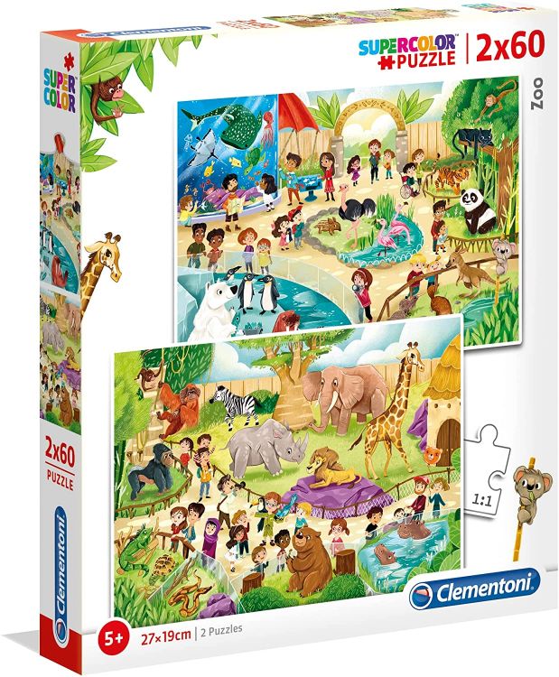 PUZZLE PIEZAS 2X60 EL ZOO