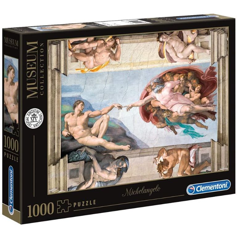 PUZZLE 1000 PIEZAS MICHELANGELO LA CREACION DEL HOMBRE