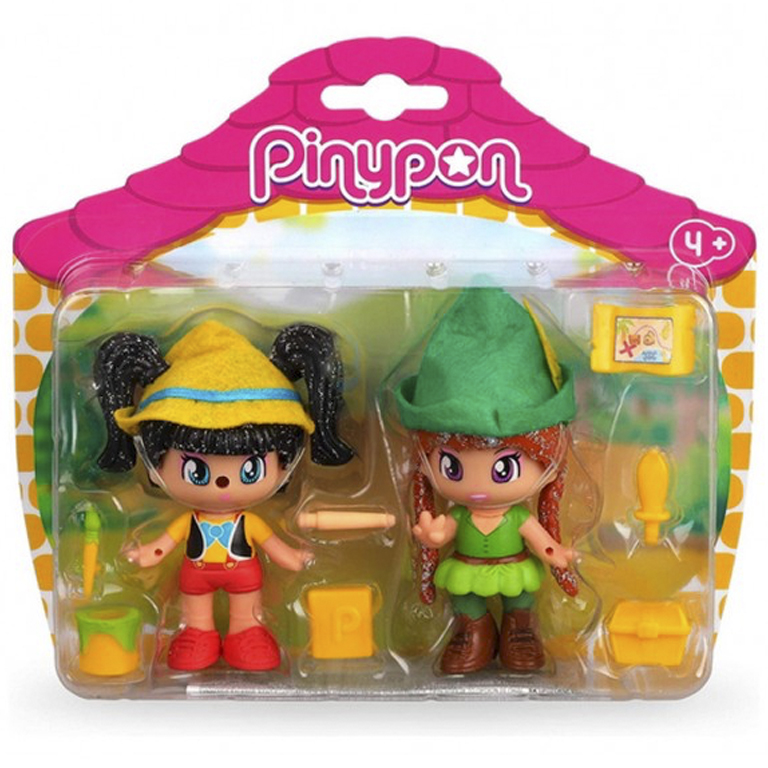 PINYPON CUENTOS 2 FIGURAS PETER PAN Y PINOCHO