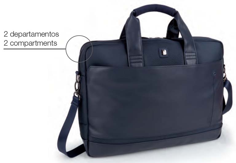 MALETIN CARTERA PORTADOCUMENTOS ORDENADOR PORTATIL - TABLET 2 DPT. NETWORK 