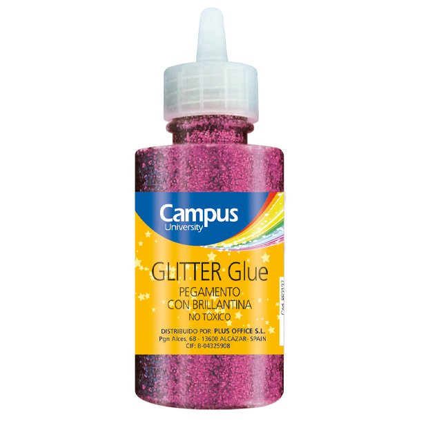 PEGAMENTO PURPURINA CAMPUS UNIVERSITY BOTE 60 GRAMOS COLOR ROSA