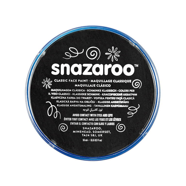 MAQUILLAJE SNAZAROO PASTILLA 75 ML NEGRO