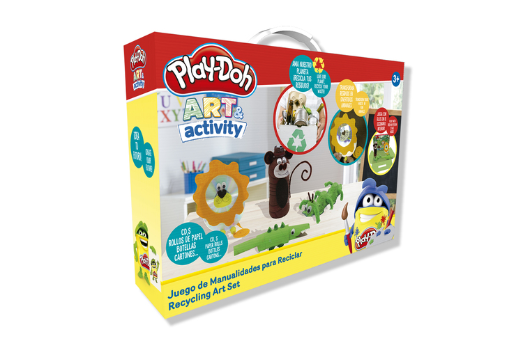 JUEGO DE MANUALIDADES PLAY DOH  RECICLADAS JUNGLA