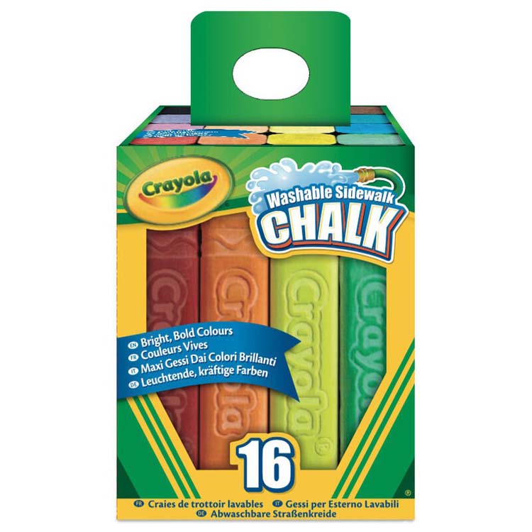 TIZAS SUELO LAVABLES CRAYOLA 16 UNIDADES