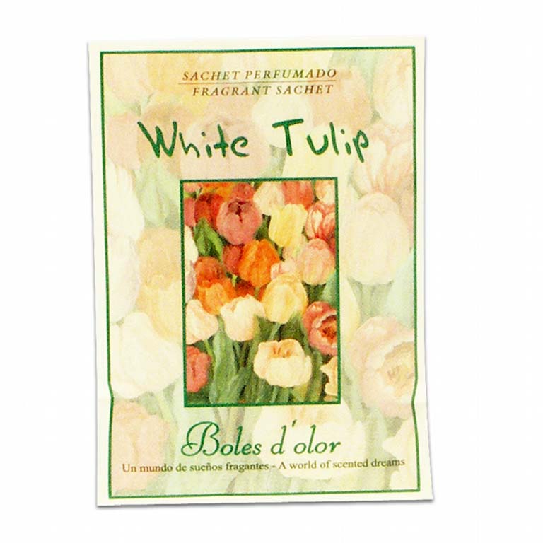 Mini sachet white tulip